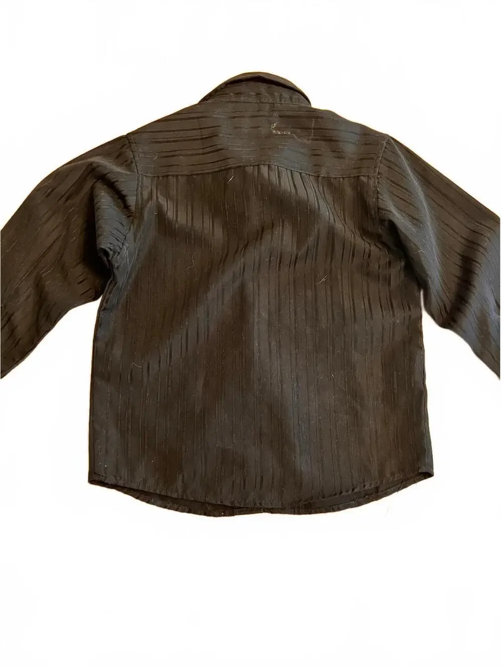 Dockers Black Textured Button-Up Shirt Boys Size 7